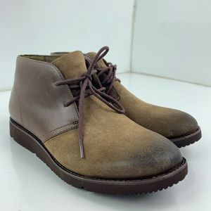 UGG Men’s Sz 7 wool lined 2 tone brown chukka boot